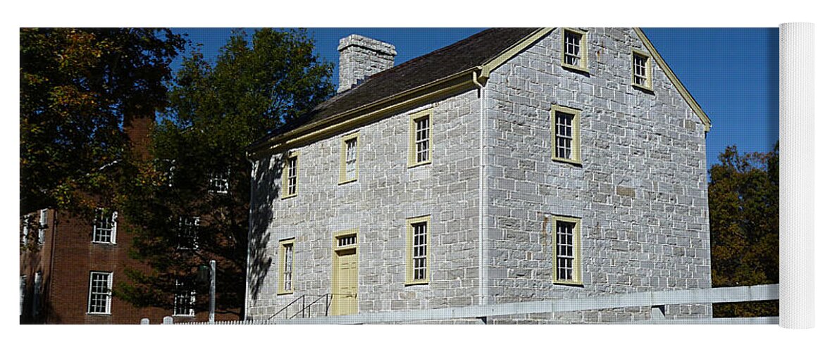 Kentucky Yoga Mat featuring the photograph Ye Old Stone Shoppe 1811 by Mike McBrayer