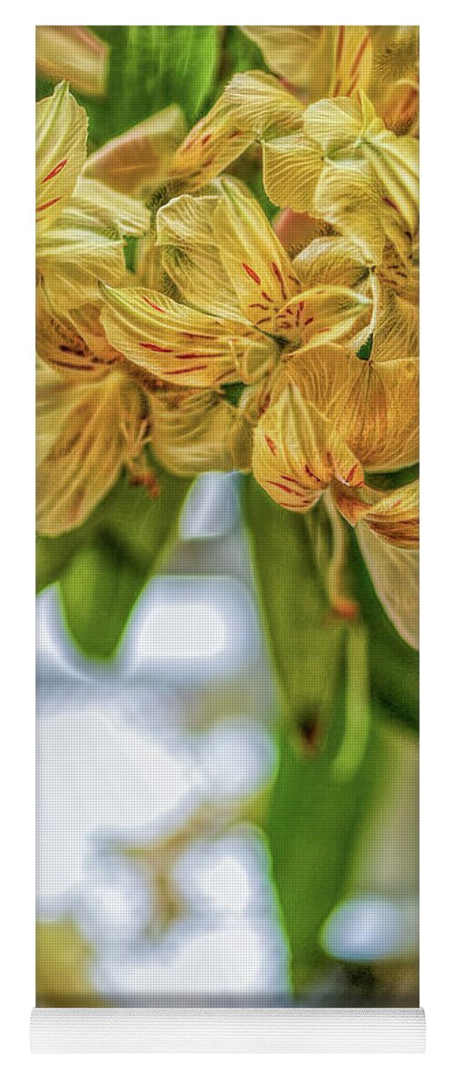 Yellow Flowers Yoga Mat featuring the photograph Yellow Flowers by Cordia Murphy