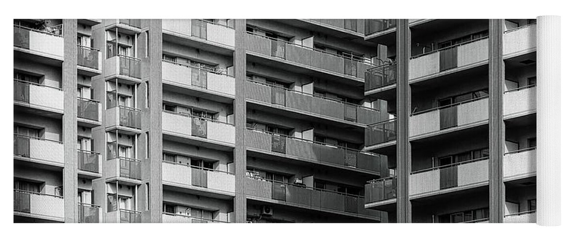 Apartment Yoga Mat featuring the photograph Yokosuka Patios 6 by Bill Chizek