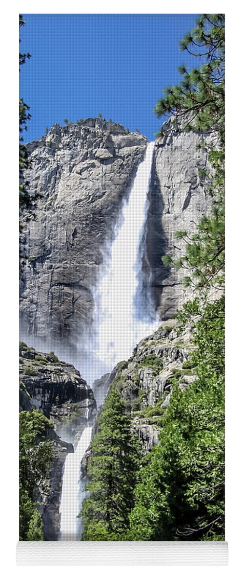 California Yoga Mat featuring the photograph Yosemite Falls 1 by Dawn Richards