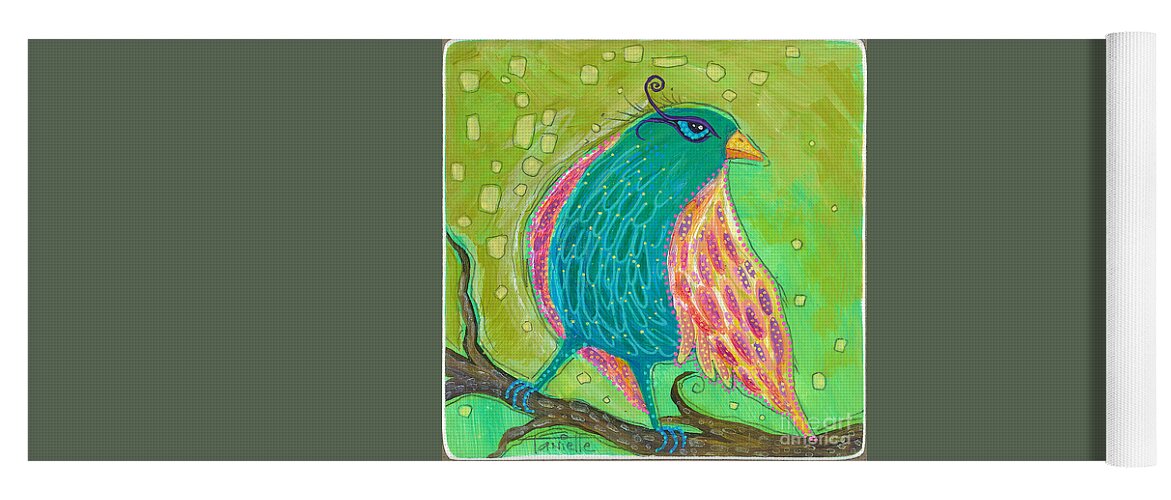 Bird Painting Yoga Mat featuring the painting You Are My Wings by Tanielle Childers
