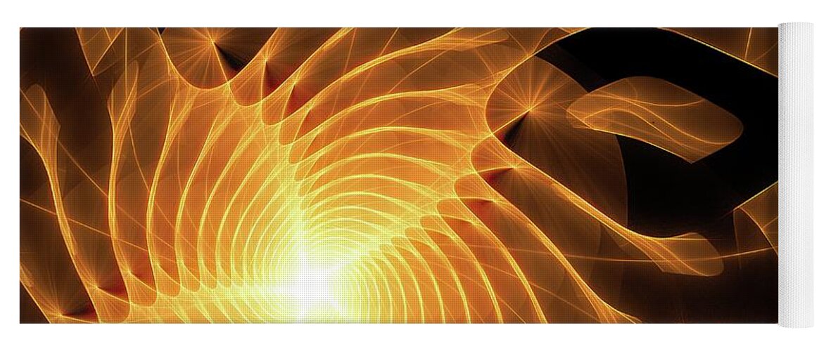Abstract Yoga Mat featuring the digital art You Love Me by Jeff Iverson