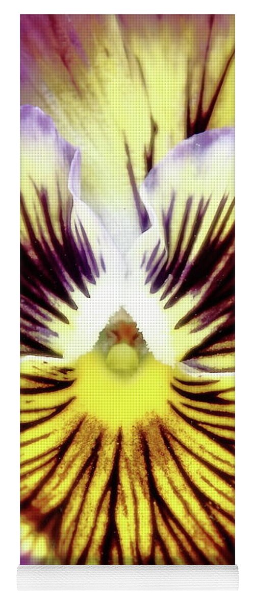 Floral Yoga Mat featuring the photograph You Pansy by Lens Art Photography By Larry Trager