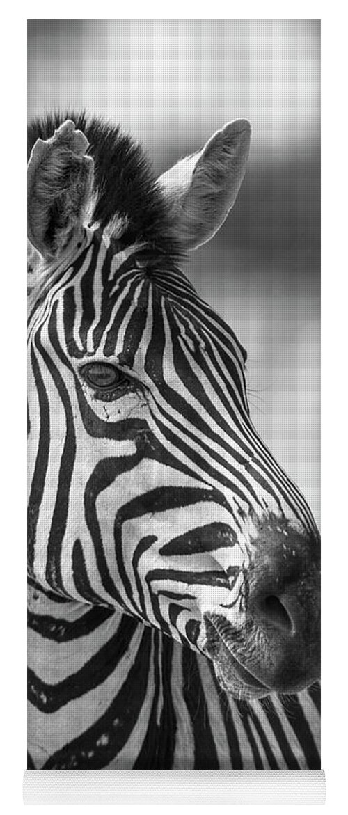 Africa Yoga Mat featuring the photograph Zebra Love by Bill Cubitt