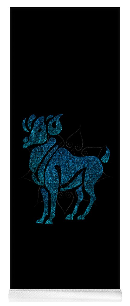 Funny Yoga Mat featuring the digital art Zodiac Sign Pisces by Flippin Sweet Gear