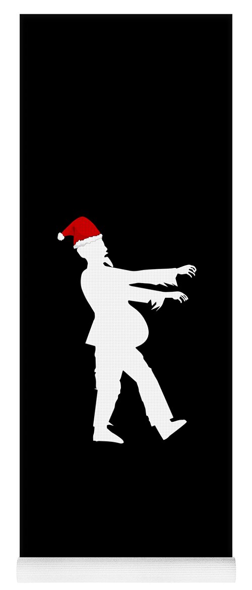 Christmas 2023 Yoga Mat featuring the digital art Zombie Santa by Flippin Sweet Gear