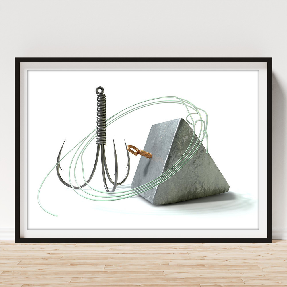 Hook Line And Sinker Poster by Allan Swart - Fine Art America