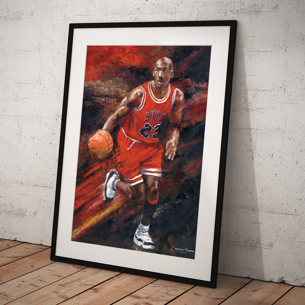 Michael Jordan Smoking Poster Chicago Bulls Basketball Hand Made Posters  Canvas Print Wall Art Home Decor