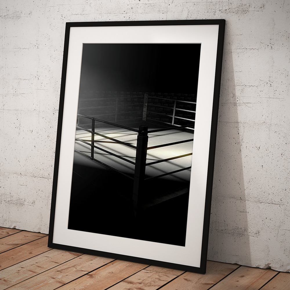 Vintage Boxing Ring In Arena Canvas Print / Canvas Art by Allan Swart -  Fine Art America