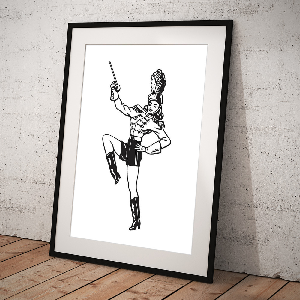 Marching Band Majorette #4 Art Print by CSA Images - Fine Art America