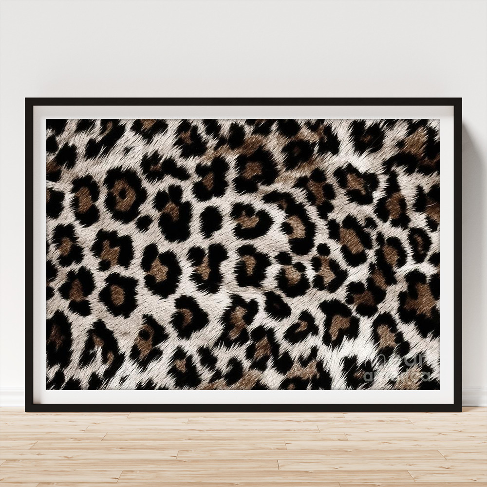 Seamless Soft Fluffy Leopard Print Or Cheetah Spots African Safari