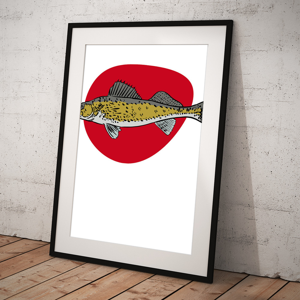 Creative fishing design with Cool fish design super gift idea for all trout  carp pike perch walleye or catfish anglers Great birthday gift for hobby