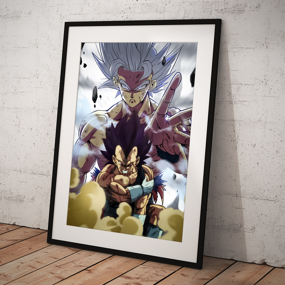 Vegeta Ultra Ego Framed Anime Poster Exclusive Art Dragon Ball Super DBZ  NEW USA