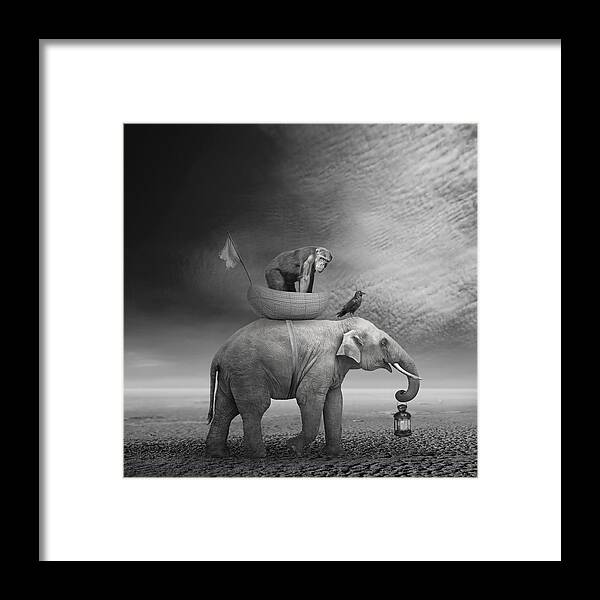 Animals Framed Print featuring the digital art ... .. by Beata Bieniak