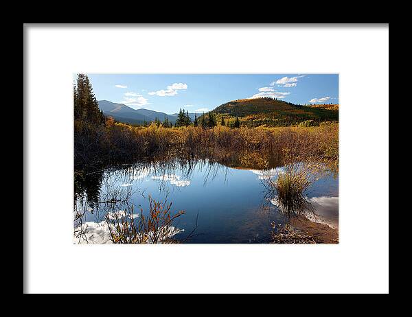 Autumn Colors Framed Print featuring the photograph A Reflection of Fall by Jim Garrison