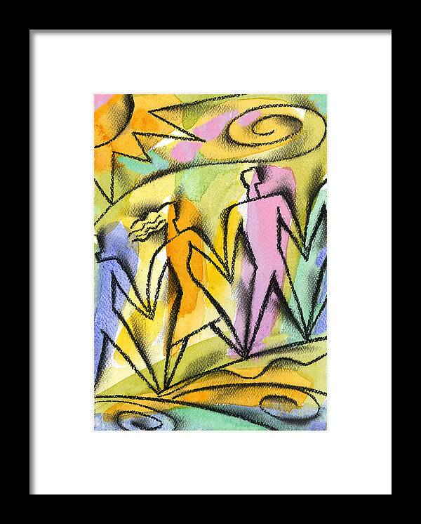 Caring Cheerful Cherishing Chum Circle Collaboration Communicating Communication Communications Companion Companionship Comrade Connecting Connection Connexion Creativity Dancing Daylight Delight Delighted Devotion Distinctive Diversion Drawing Dream Eagerness Elation Emotion Enjoyment Entertainment Enthusiasm Excitement Exercising Exerting Exhilaration Fantasy Feeling Feelings Female Fitness Flexibility Free Freedom Friend Friendship Fun Gentleman Gleeful Goal Happiness Harmony Health Framed Print featuring the painting Connection by Leon Zernitsky