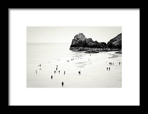 Cornwall Framed Print featuring the photograph Cornwall beach life by Dorit Fuhg