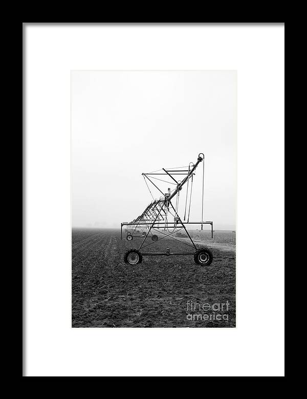 Kansas Framed Print featuring the photograph  Farmground Springler System by Betty Morgan