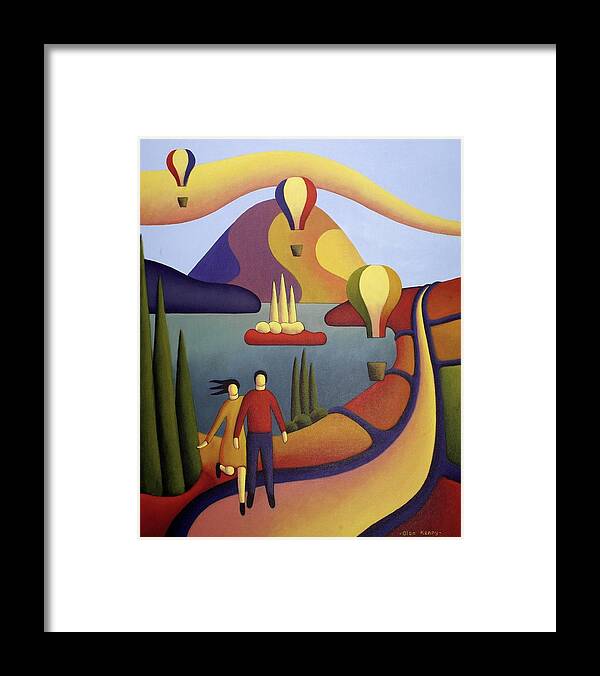  Alan Kenny Framed Print featuring the painting Happy Days by Alan Kenny