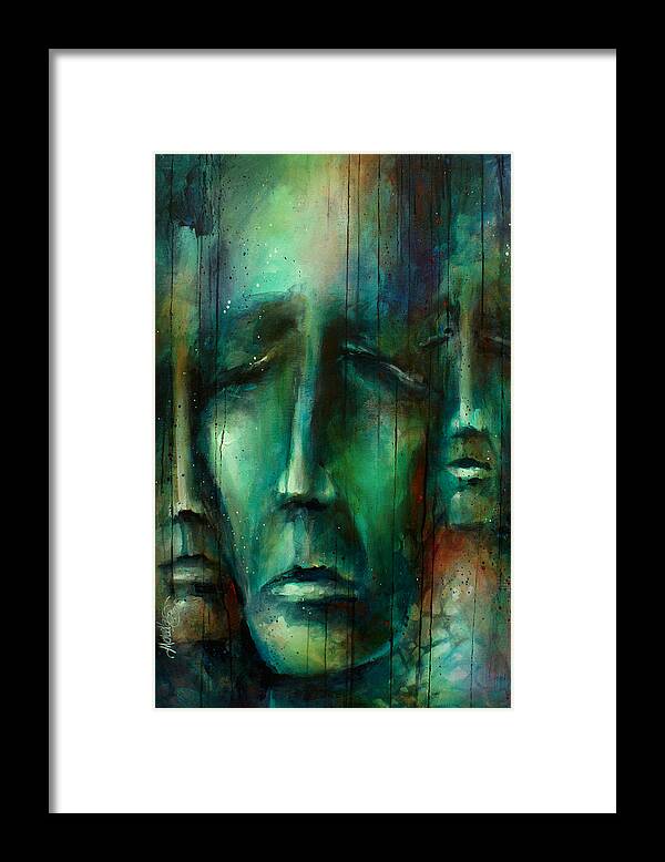 Figurative Framed Print featuring the painting ' Heros ' by Michael Lang