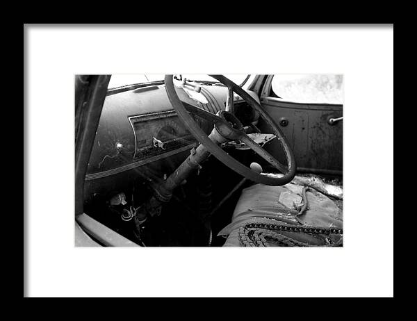 1941 Chevy Pickup Framed Print featuring the photograph Interiors Past by Randy Pollard