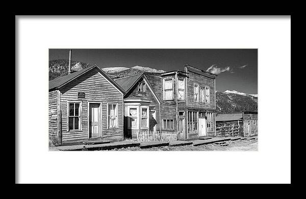 Landscape Framed Print featuring the photograph Main Street St Elmo Colorado by Harold Rau