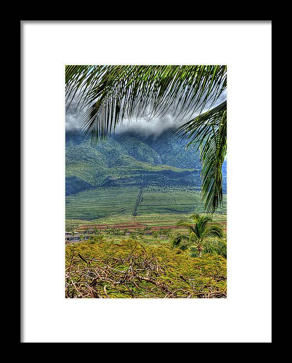 Landscape Framed Print featuring the photograph Maui Foot Hills by Arthur Fix