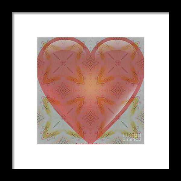 Valentine Painting Framed Print featuring the tapestry - textile MY HEART BELONGS TO YOU VALENTINE GALLERY number 4 by PainterArtist FIN