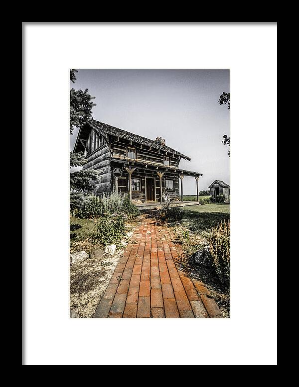 America Framed Print featuring the photograph Pioneer farmhouse by Chris Smith