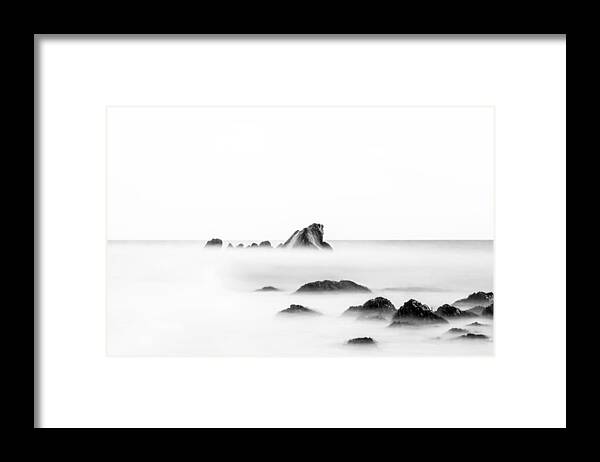  Samphire Framed Print featuring the photograph Samphire Hoe - Seascape by Ian Hufton