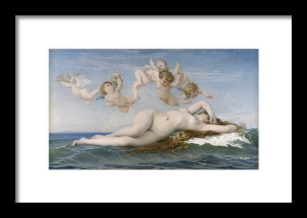Alexandre Cabanel Framed Print featuring the painting The Birth of Venus #7 by Alexandre Cabanel