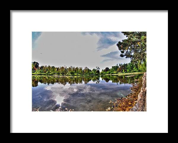 Forest Lawn Framed Print featuring the photograph 002 Reflecting at Forest Lawn by Michael Frank Jr