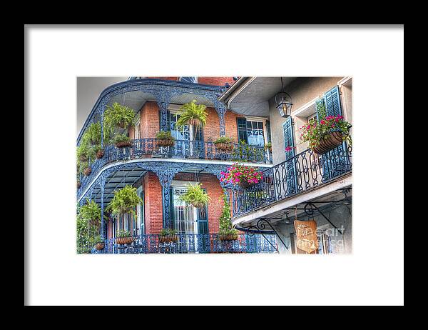 Balcony Framed Print featuring the photograph 0255 Balconies - New Orleans by Steve Sturgill