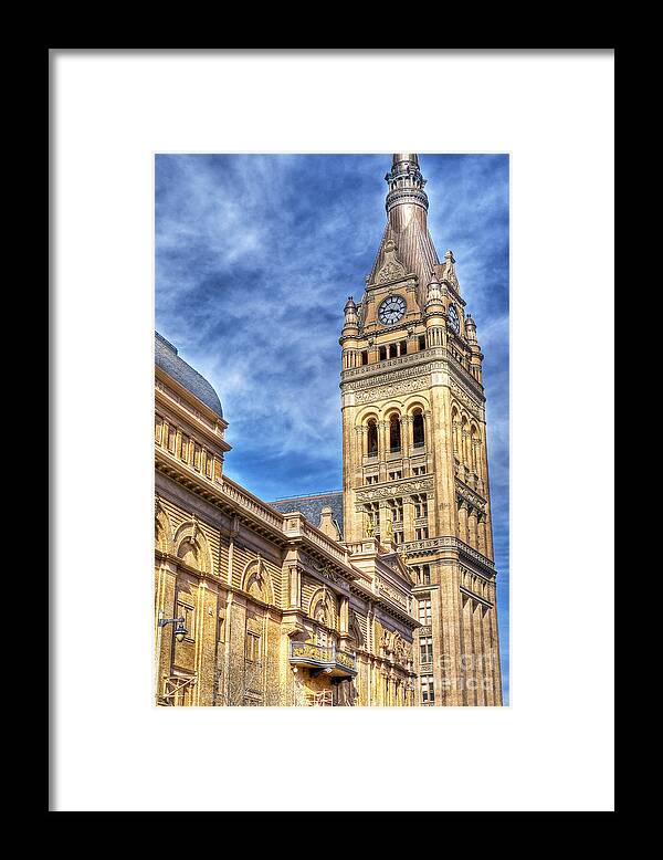 Milwaukee Framed Print featuring the photograph 0410 Milwaukee City Hall by Steve Sturgill