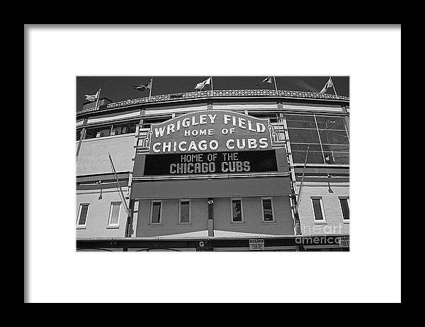 Wrigley Framed Print featuring the photograph 0600 Wrigley Field by Steve Sturgill