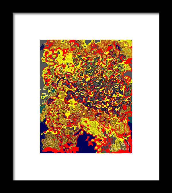 Abstract Framed Print featuring the digital art 0621 Abstract Thought by Chowdary V Arikatla
