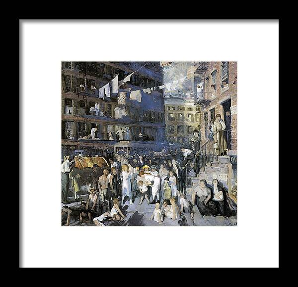 George Wesley Bellows Framed Print featuring the photograph Cliff Dwellers New York City by George Wesley Bellows