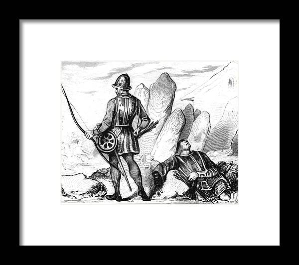 1500s Framed Print featuring the photograph 15th Century English Archer by Collection Abecasis/science Photo Library