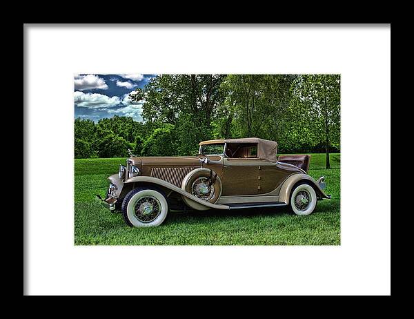 1931 Framed Print featuring the photograph 1931 Auburn Cabriolet #2 by Tim McCullough