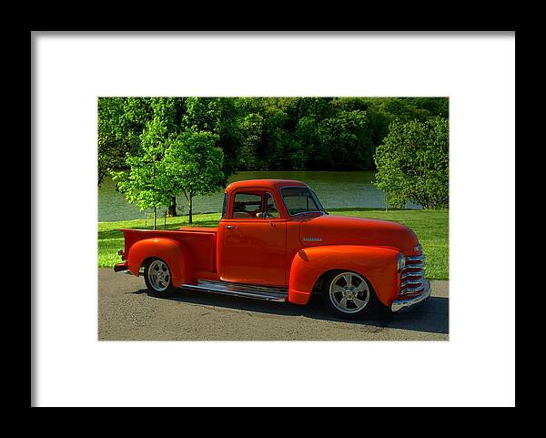 1952 Framed Print featuring the photograph 1952 Chevrolet Pickup Truck by Tim McCullough