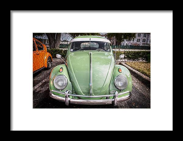 1962 Vw Framed Print featuring the photograph 1962 Volkswagen Beetle VW Bug by Rich Franco