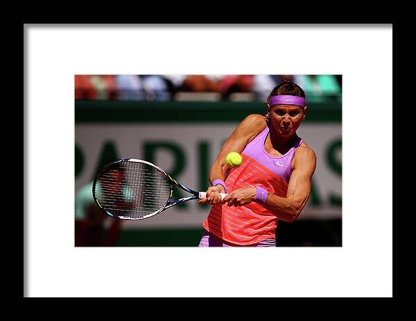 Tennis Framed Print featuring the photograph 2015 French Open - Day Fourteen #1 by Dan Istitene