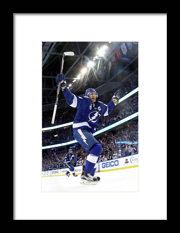 Playoffs Framed Print featuring the photograph 2015 Nhl Stanley Cup Final - Game One #1 by Bruce Bennett