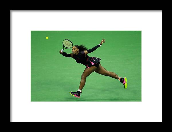 Tennis Framed Print featuring the photograph 2016 US Open - Day 11 #1 by Chris Trotman