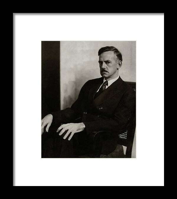 Entertainment Framed Print featuring the photograph A Portrait Of Eugene O'neill #1 by Edward Steichen