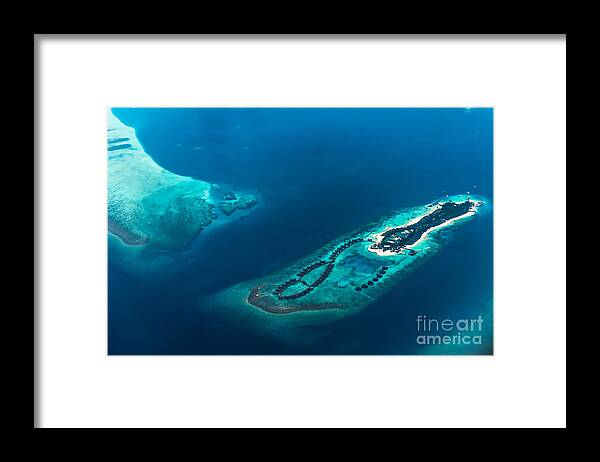 Aerial Photograph Framed Print featuring the photograph Above Paradise #1 by Hannes Cmarits