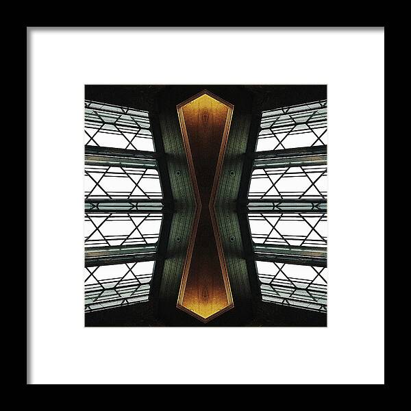 Empire State Building Framed Print featuring the photograph Abstract Empire Deco #2 by Natasha Marco