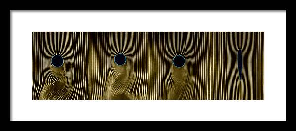 Science Framed Print featuring the photograph Air Flow Patterns Around Objects #1 by Science Source