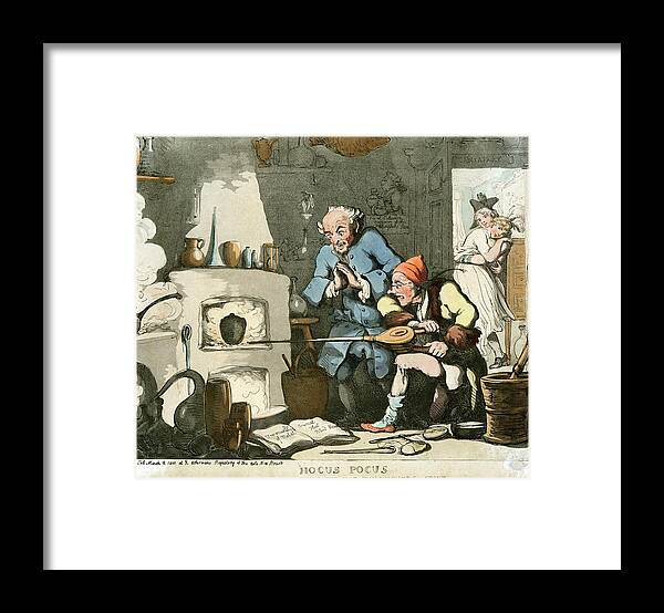 Hocus Pocus Framed Print featuring the photograph Alchemist At Work #1 by Chemical Heritage Foundation/science Photo Library