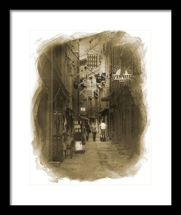 Alley Framed Print featuring the photograph Alley #2 by Cecil Fuselier